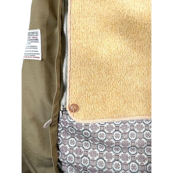 Vintage Briarcliff Tan Trench Raincoat Men’s 38R Zip Out Liner Made in Okinawa - Picture 6 of 11